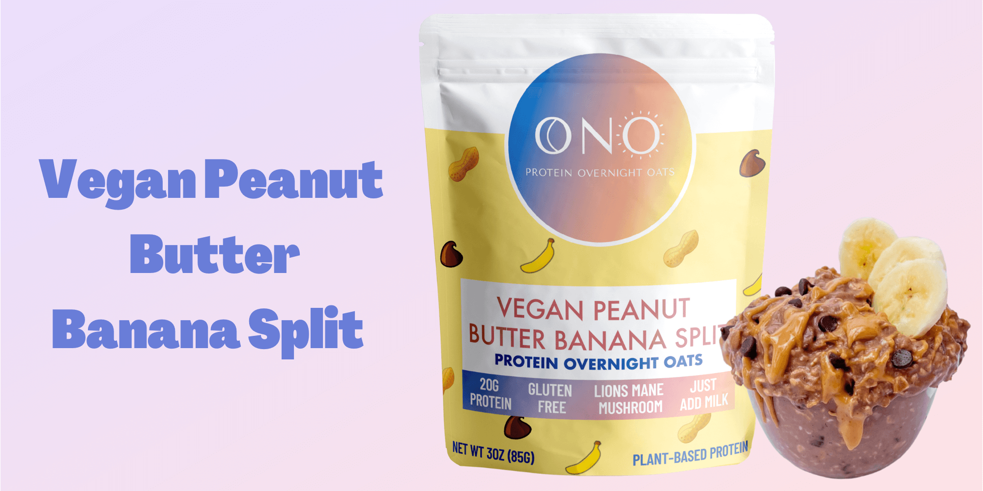 Vegan Peanut Butter Banana Split