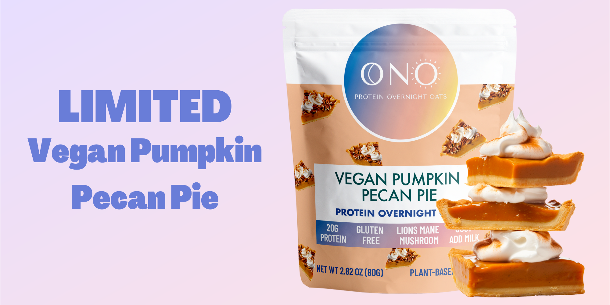 Limited Vegan Pumpkin Pecan Pie